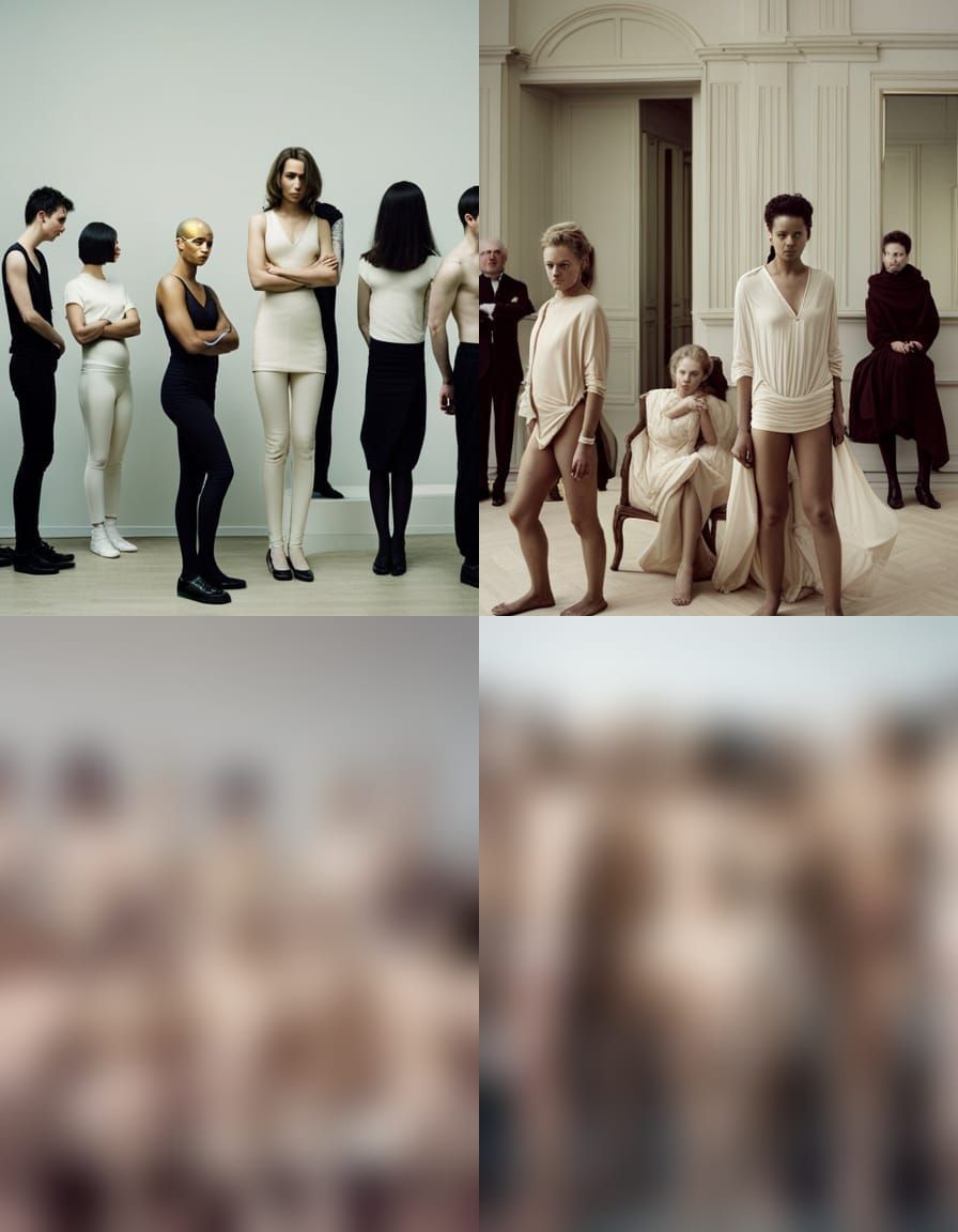 Minimalist Artwork Inspired by Vanessa Beecroft