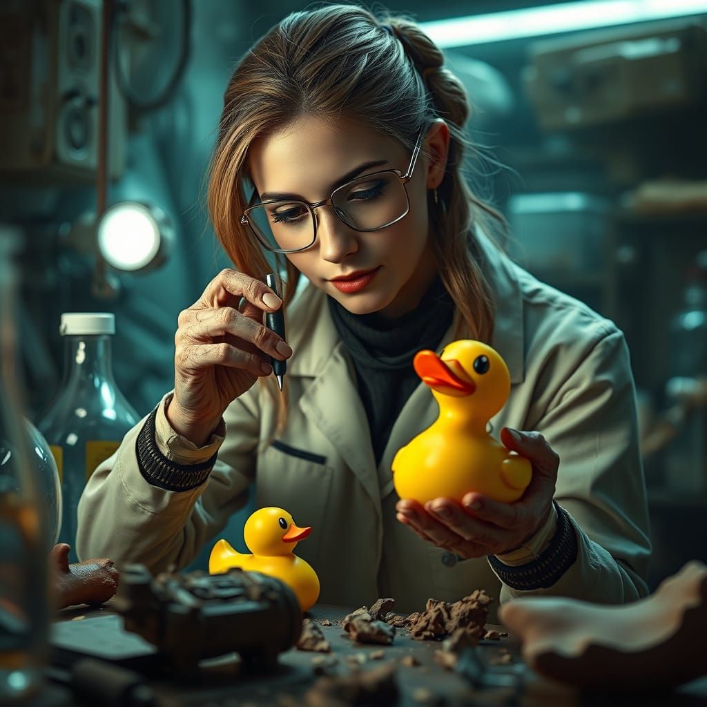 Epic Cinematic Futuristic Archeologist Unveils Ancient Rubbe...