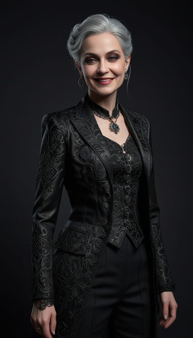 Goth Woman Embraces Youthful Spirit at 55