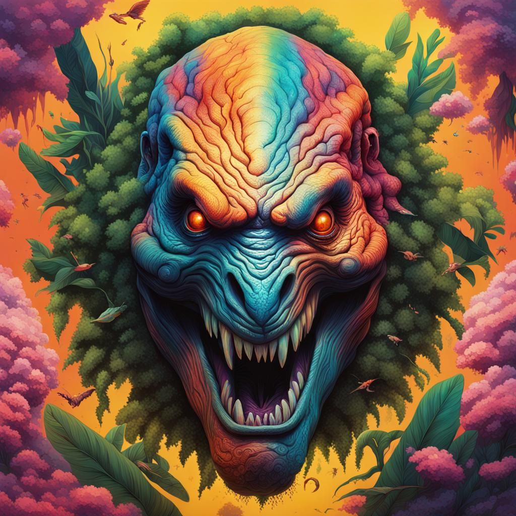 Hyperrealistic Annihilation Creature Concept Art