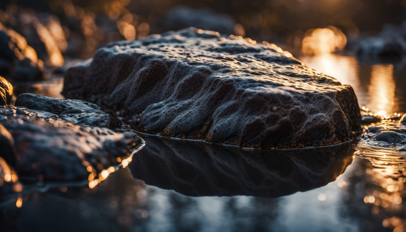 Hyperrealistic Discovery: Metallic Reflections in Golden Lig...