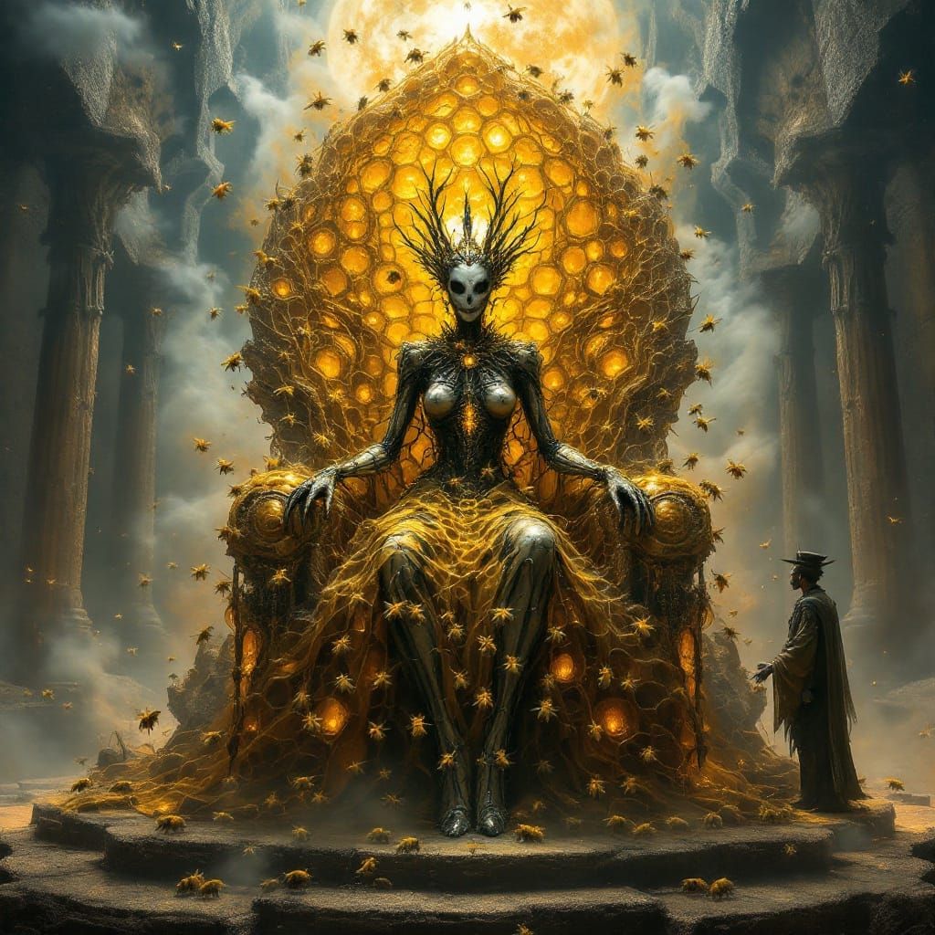 Undead Bumble Bee Queen in Steam-Filled Hive