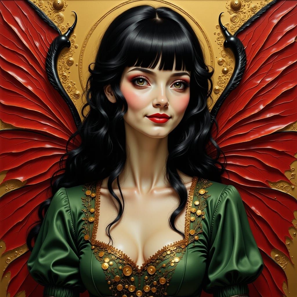 Stunning Fairy Portrait in Rococo Style