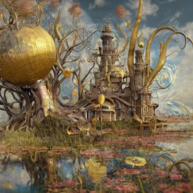 Biopunk Summer: Ecological Dreamscape in Chromatic Aberratio...