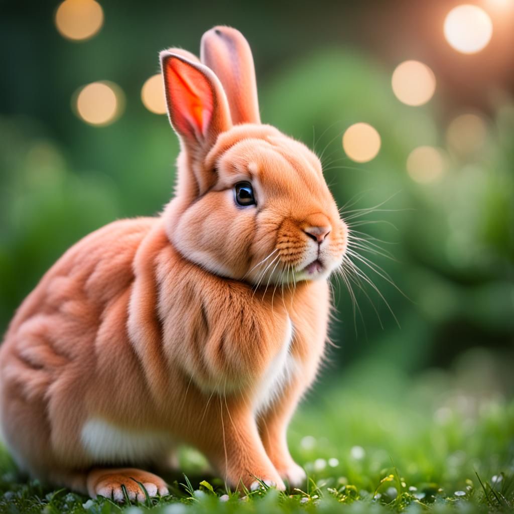 Light Red Bunny in Professional Photography