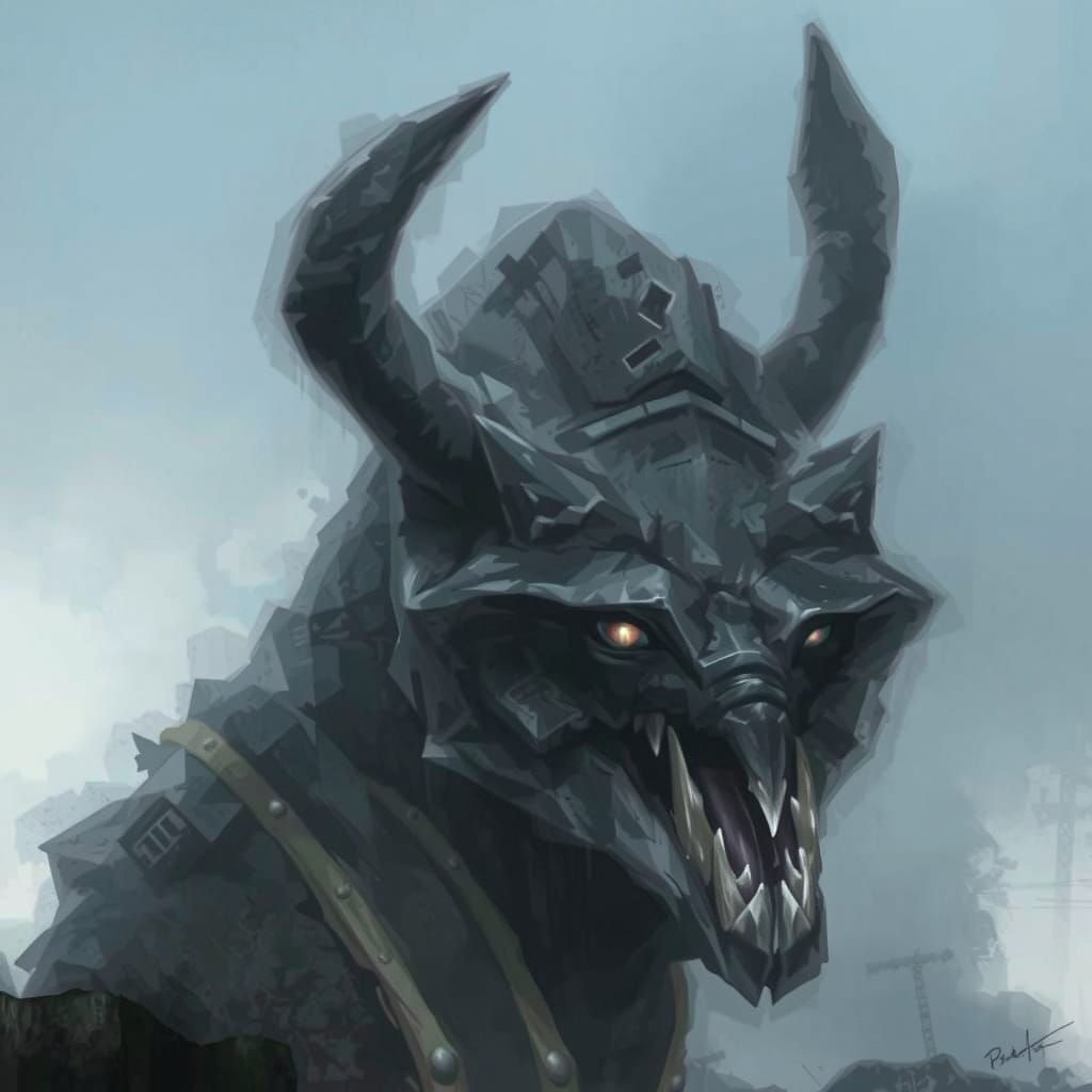 Sinister Animal in Dark Fantasy Style