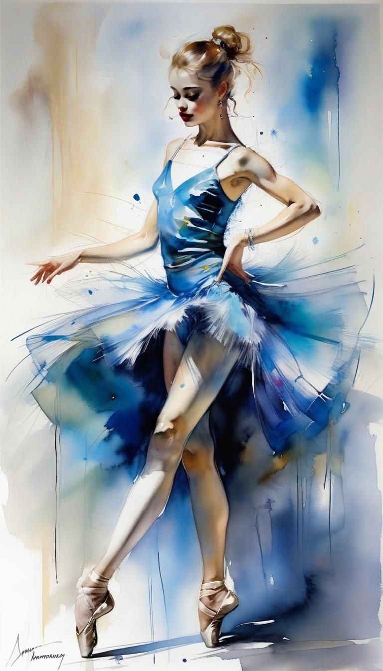 Elegant Dancer in Anna Razumovskaya Style