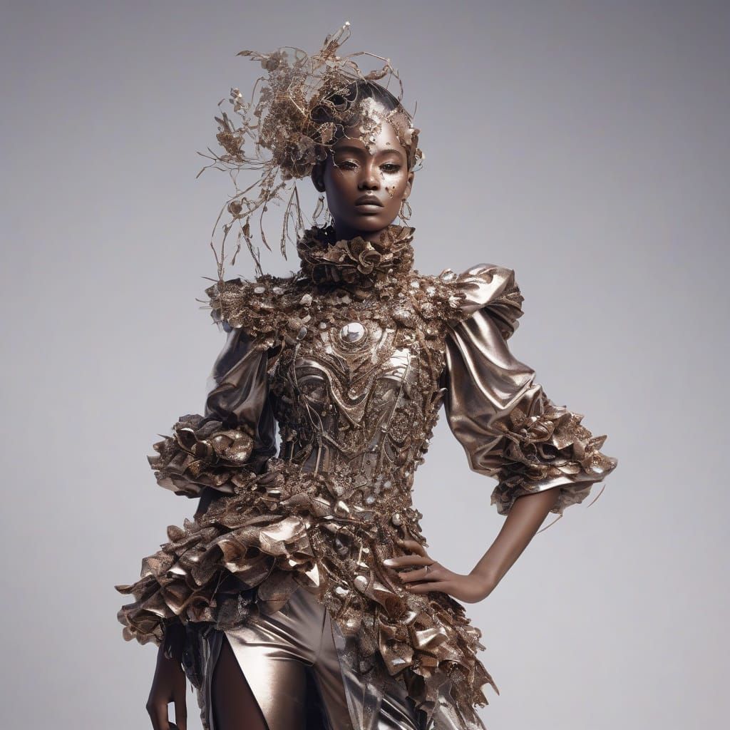 Josey Rabia Appelo in Ultraminimal Fashion Masterpiece