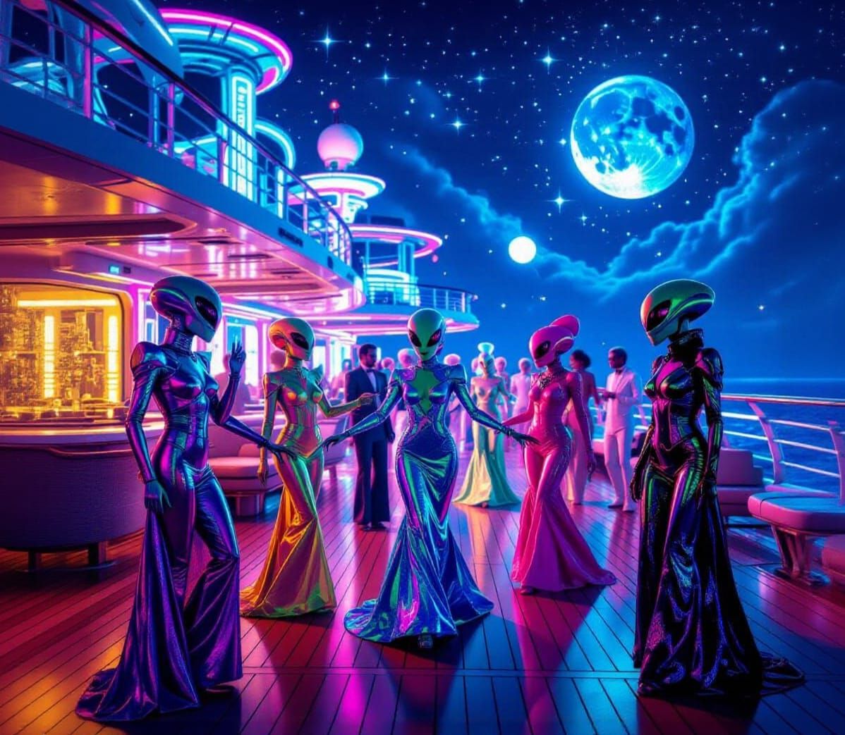 Extraterrestrial Cruise: An Alien Party on Deck
