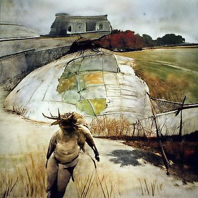Evocative Rural Scene in Wyeth Style