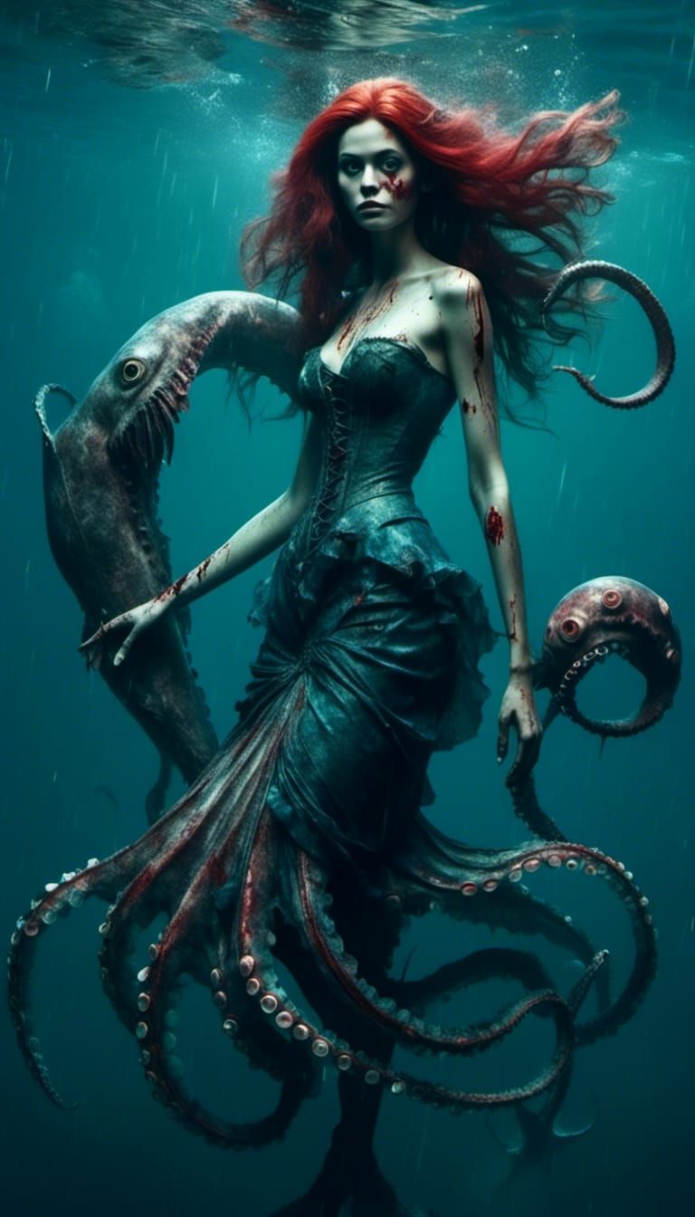 Macabre Little Mermaid's Revenge on Sea Witch