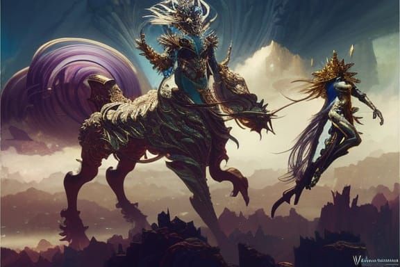 Interdimensional Centaur: Wasteland War Creature Portrait