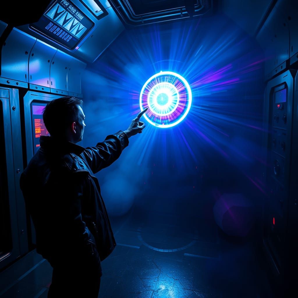 Forbidden Cyberpunk Uprising in Neon-Lit Lair