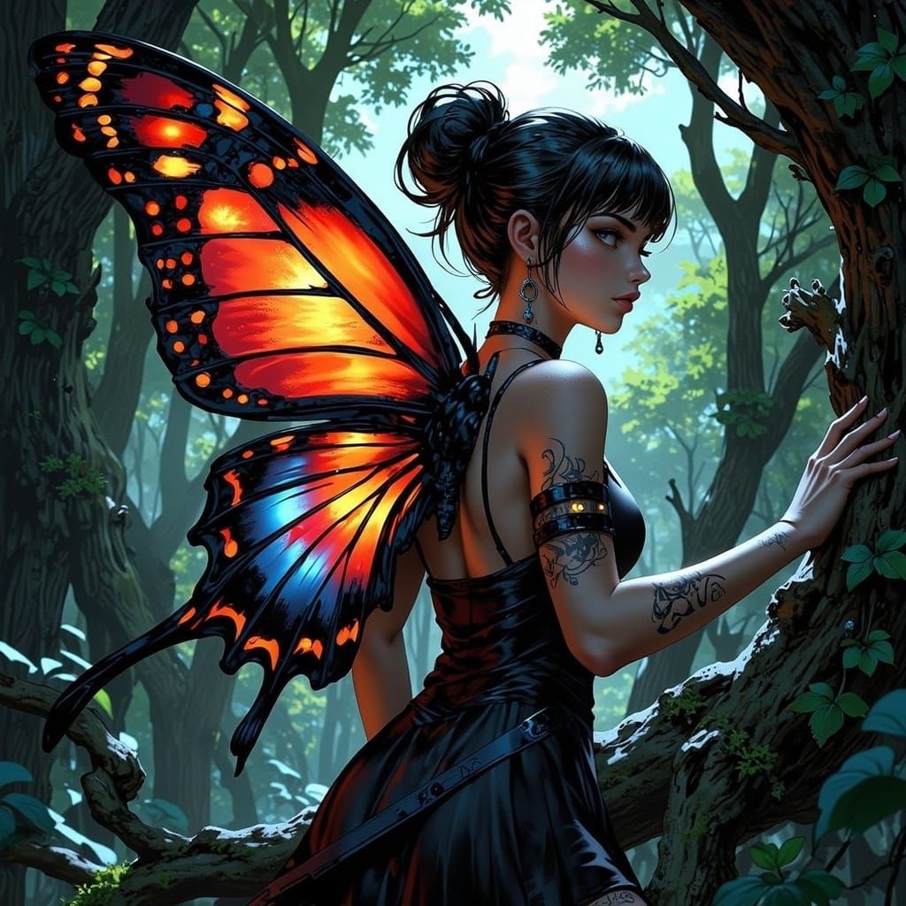 Mysterious Veilborn Goddess of Whispers in Ancient Forest