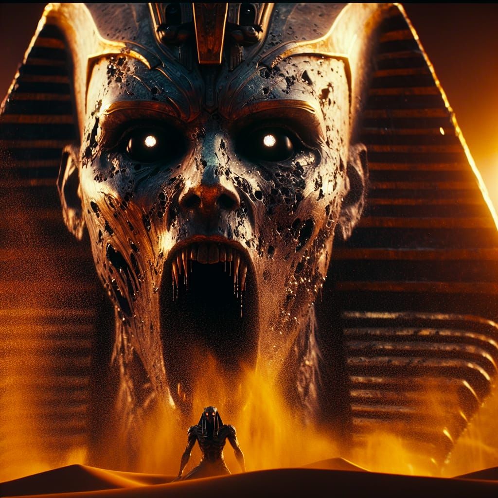 Epic Horror Pharaoh Disintegrates in Face of Anubis