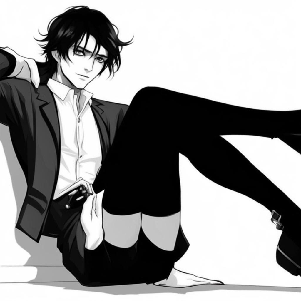 Beautiful Dark Elf Sorcerer in Town Square