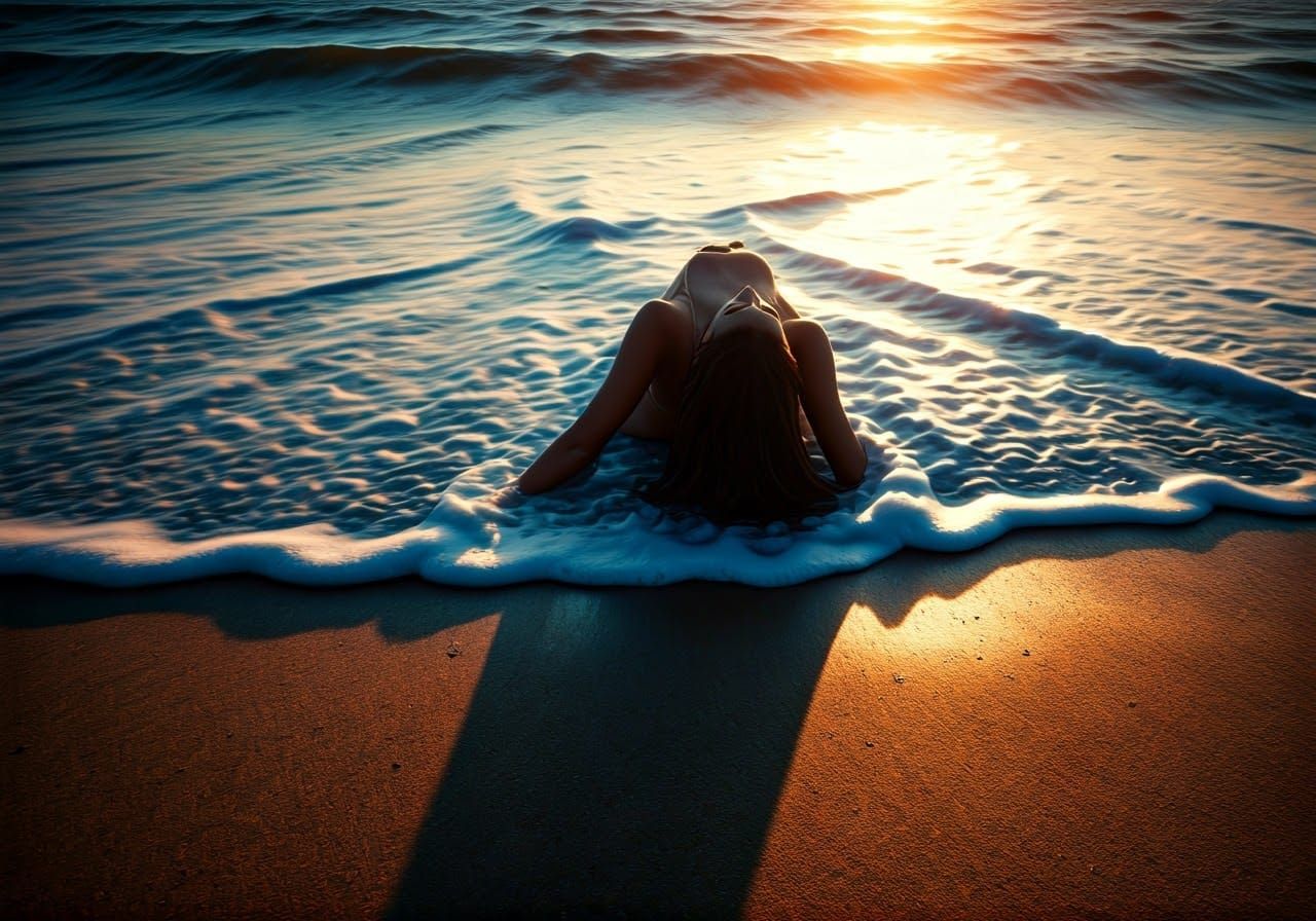 En la orilla de la espuma del Mar