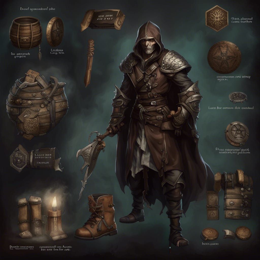 Lucifer RPG Token in Detailed Matte Painting Style