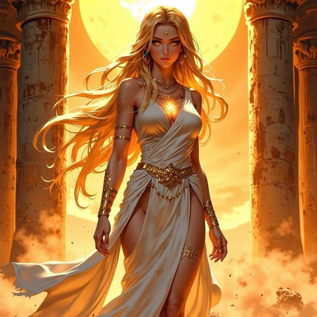 Desert Kingdom Princess in Anime Style