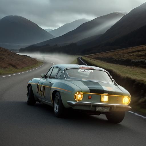 Ballachulish rally car