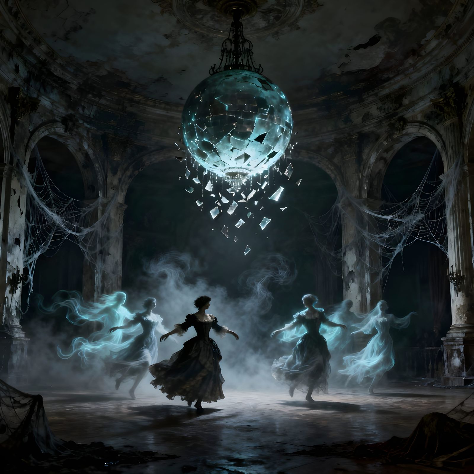 Haunted New Years Ball in Ornate Ballroom