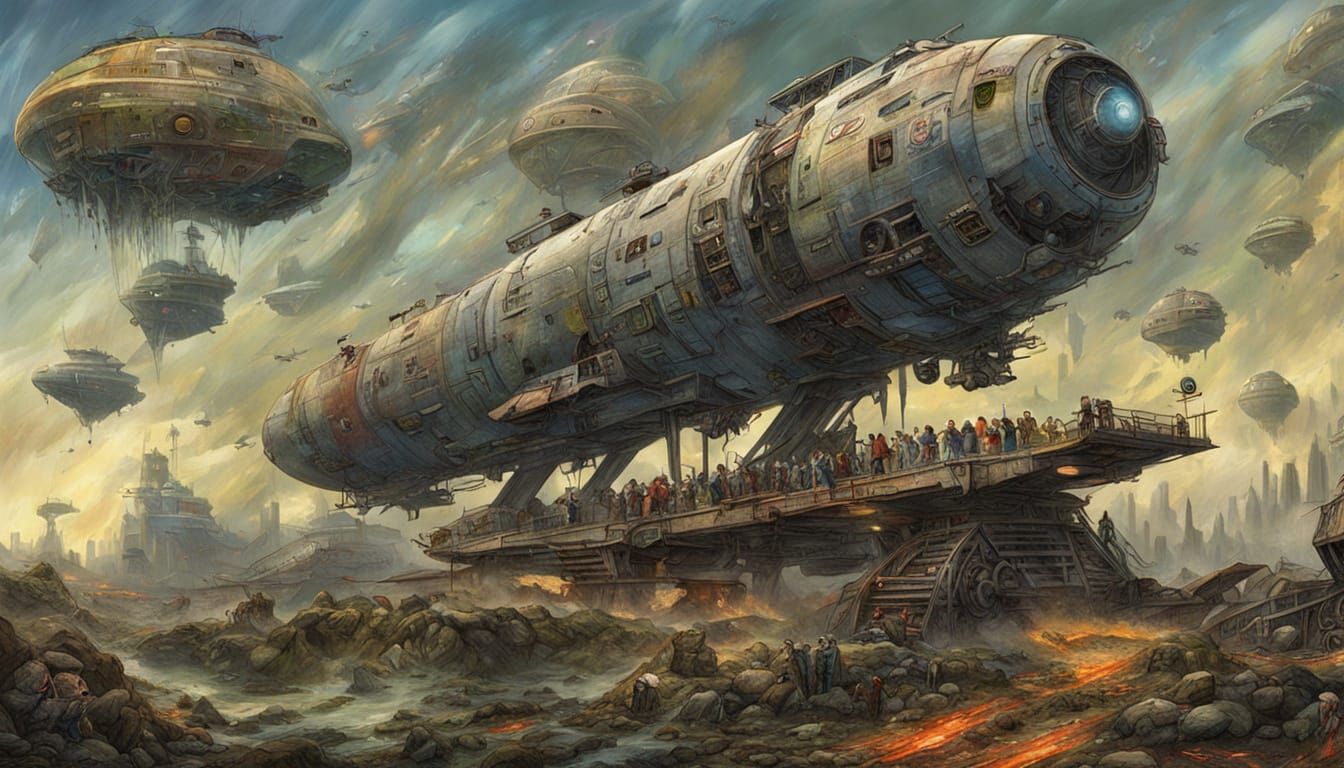 Silkpunk Galactic Transport in Distressed Abstraction