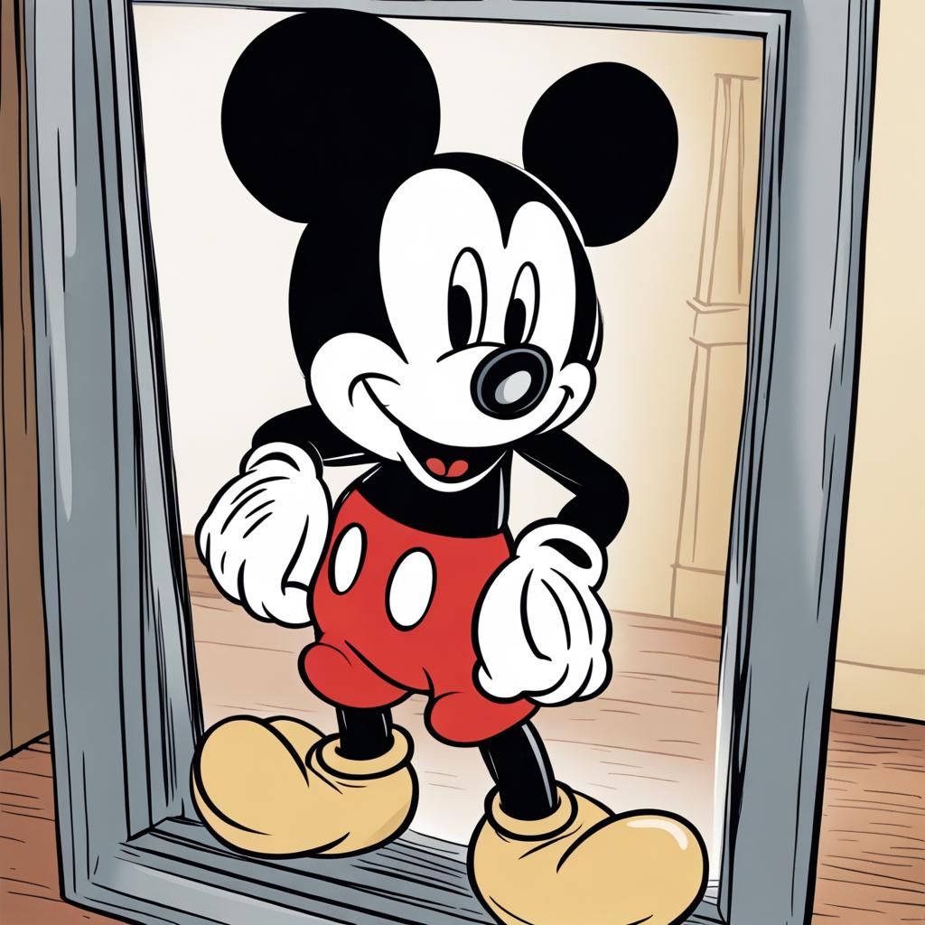 Mickey Mouse Mirror Reflection of Oswald's World