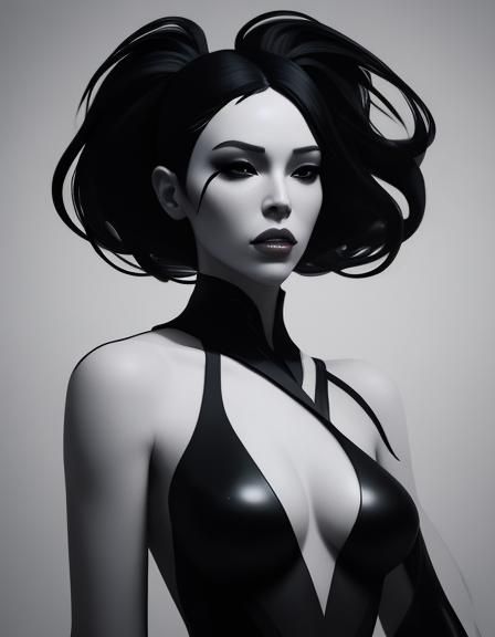 Minimalist Line Art of a Female Silhouette