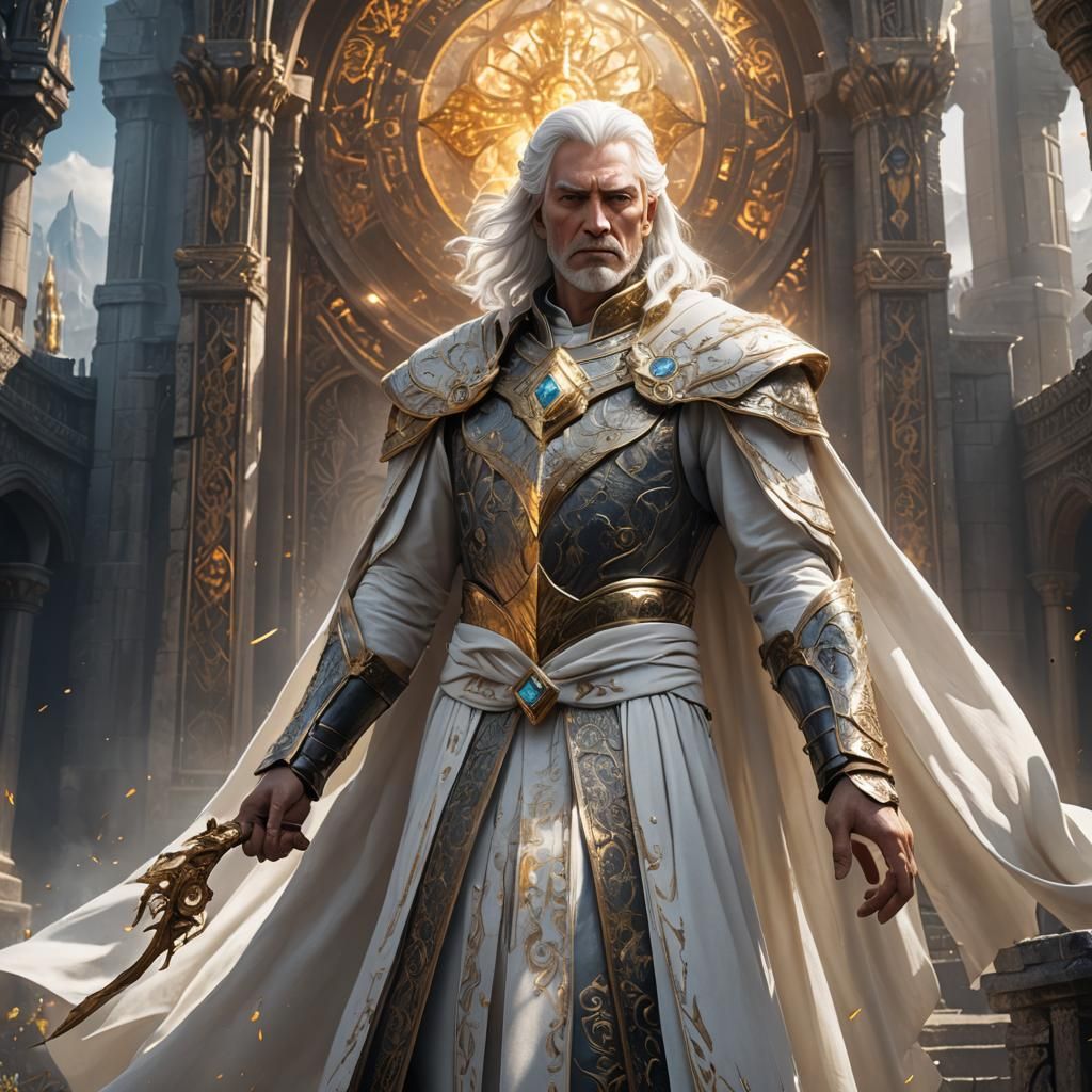 Handsome King of Light: Fantasy Concept Art