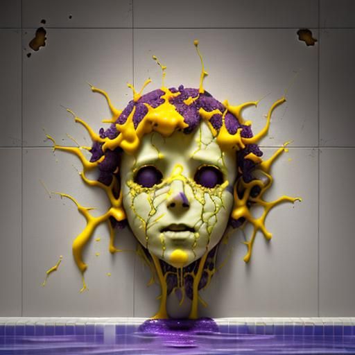 Physarum Polysephalum Slime Mold Art