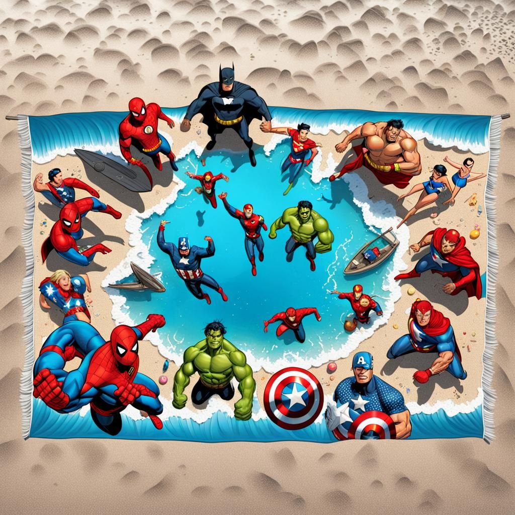 Superheroes on Vacation