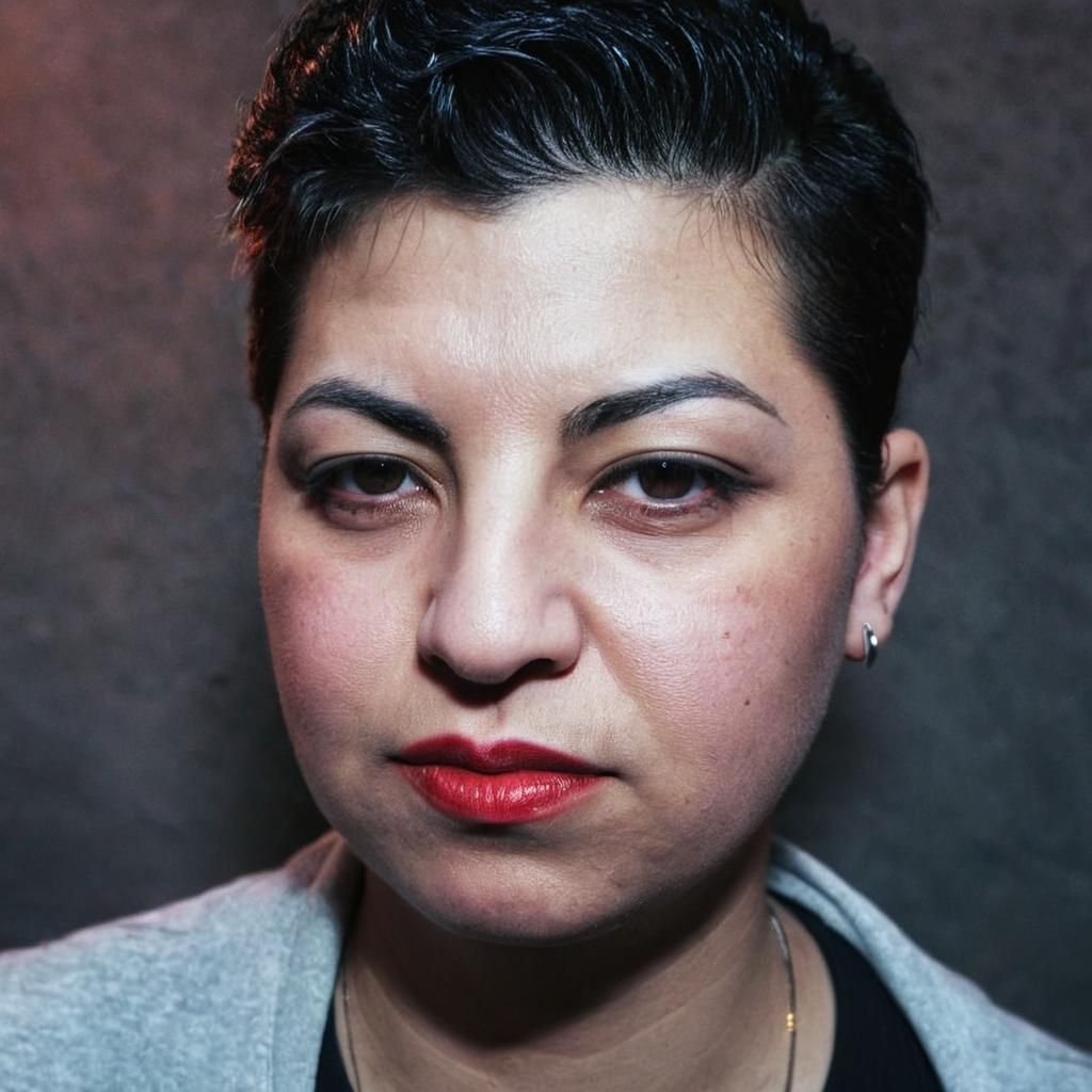 Cinematic Portrait of Singer in Atmospheric Lighting