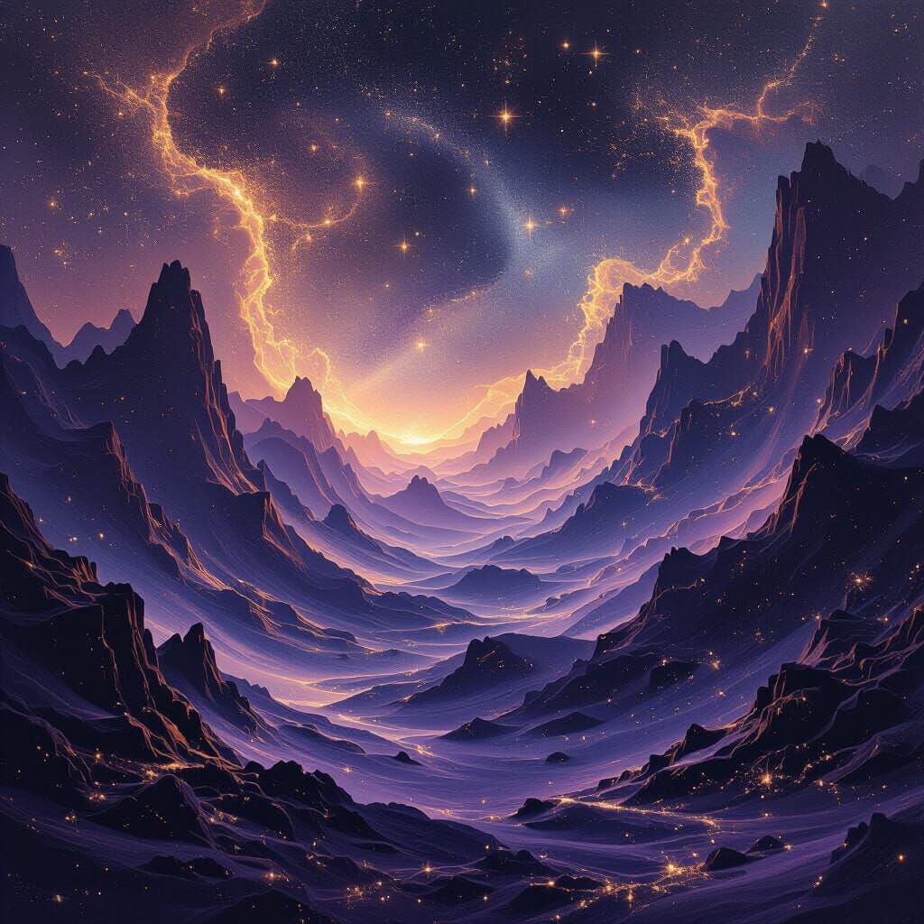 Ethereal Cosmic Landscape of the Void