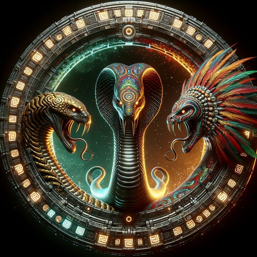 Iridescent Portal Unleashes Alien Horrors in Cinematic Sci-F...