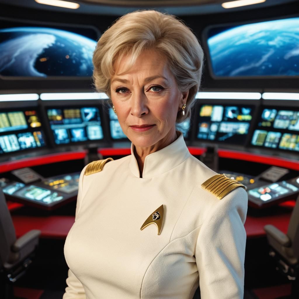 Helen Mirren as Starfleet Admiral: Cinematic Film Still