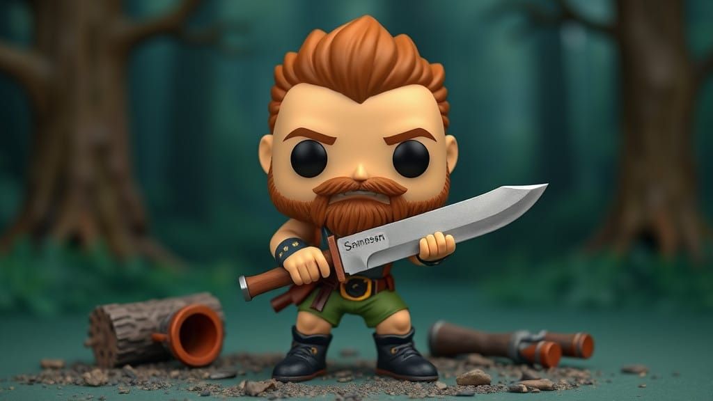 Brock Samson as a Funko Pop with a Hunting Knife