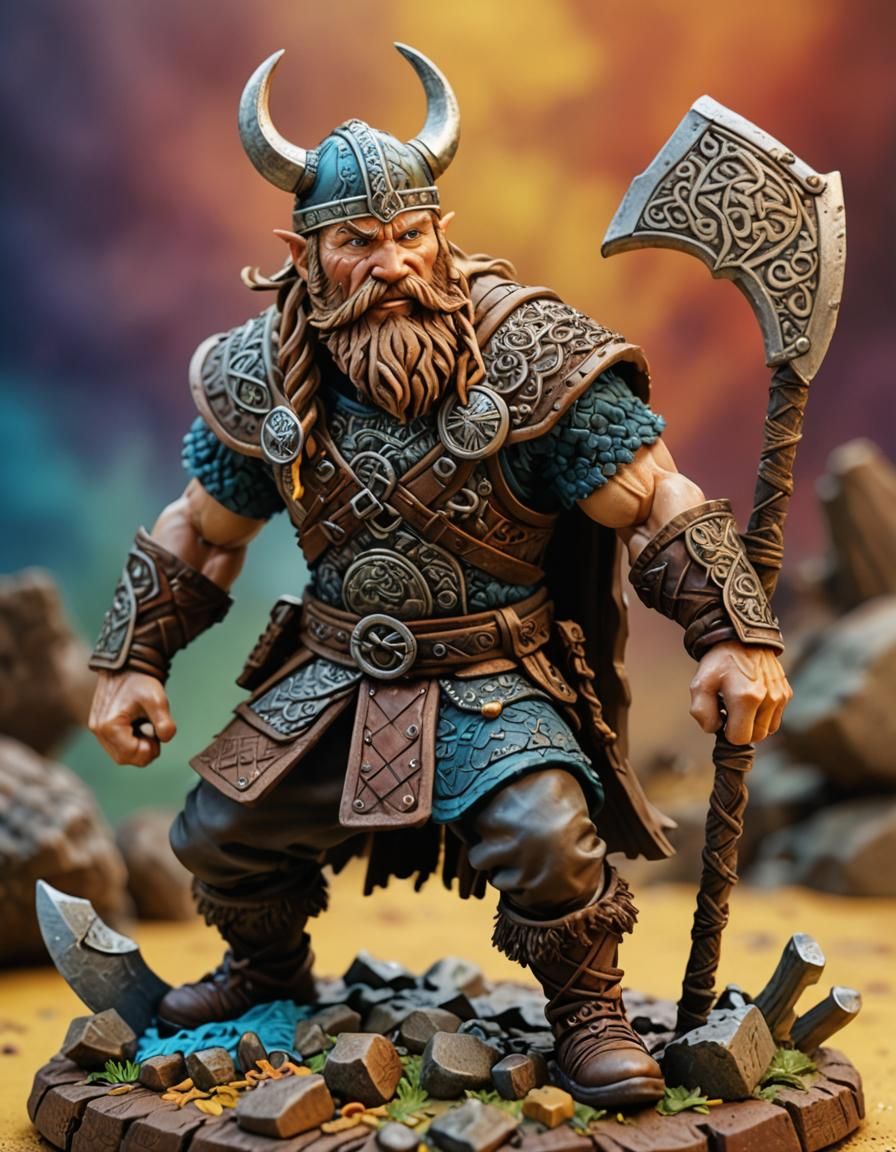 Viking warrior action figure