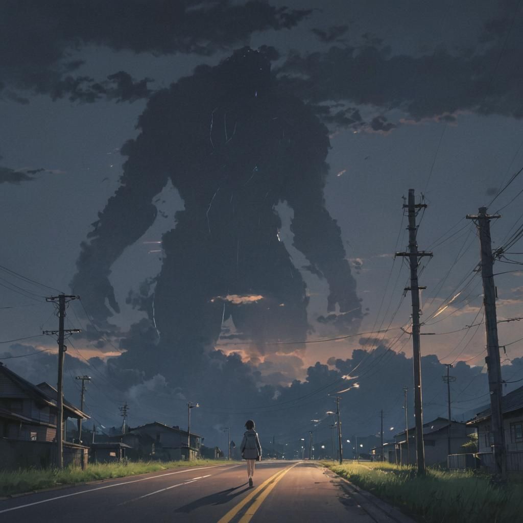 Dark Landscape in Anime Style