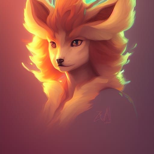 Detailed Vulpix Portrait in Unreal Engine 5