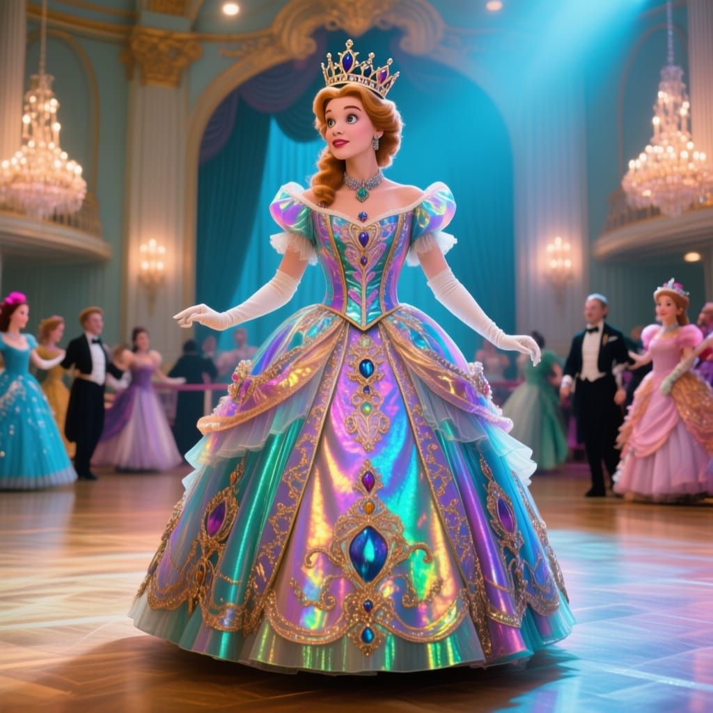 Alice in Wonderland's Mad Hatter Ball Gown