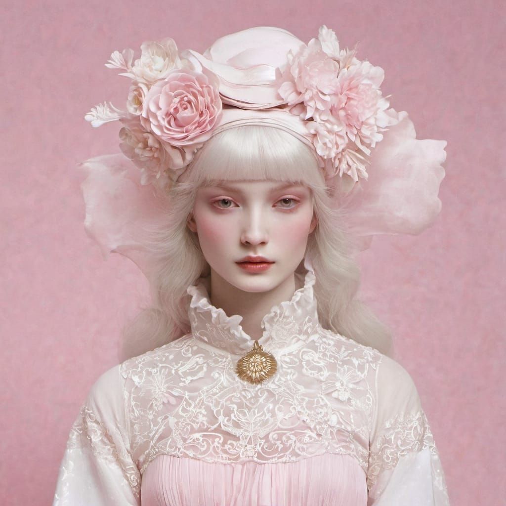 Whimsical Watercolor of a Young Girl in Pastel Hues