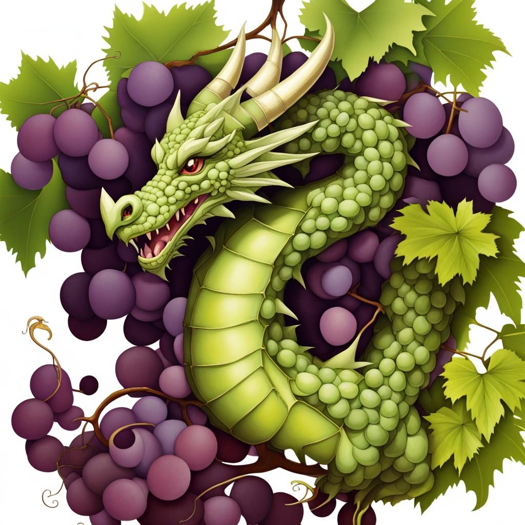 Dragon Made of Grapes