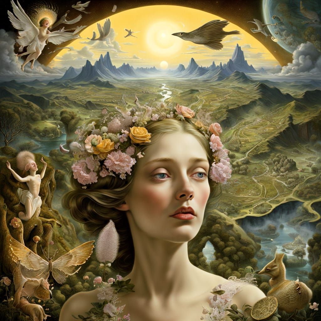 Dreaming Open Eyes in Massurrealism Style