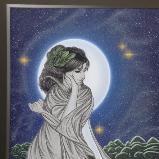 Distant Goddess Rendered in Tungsten Style