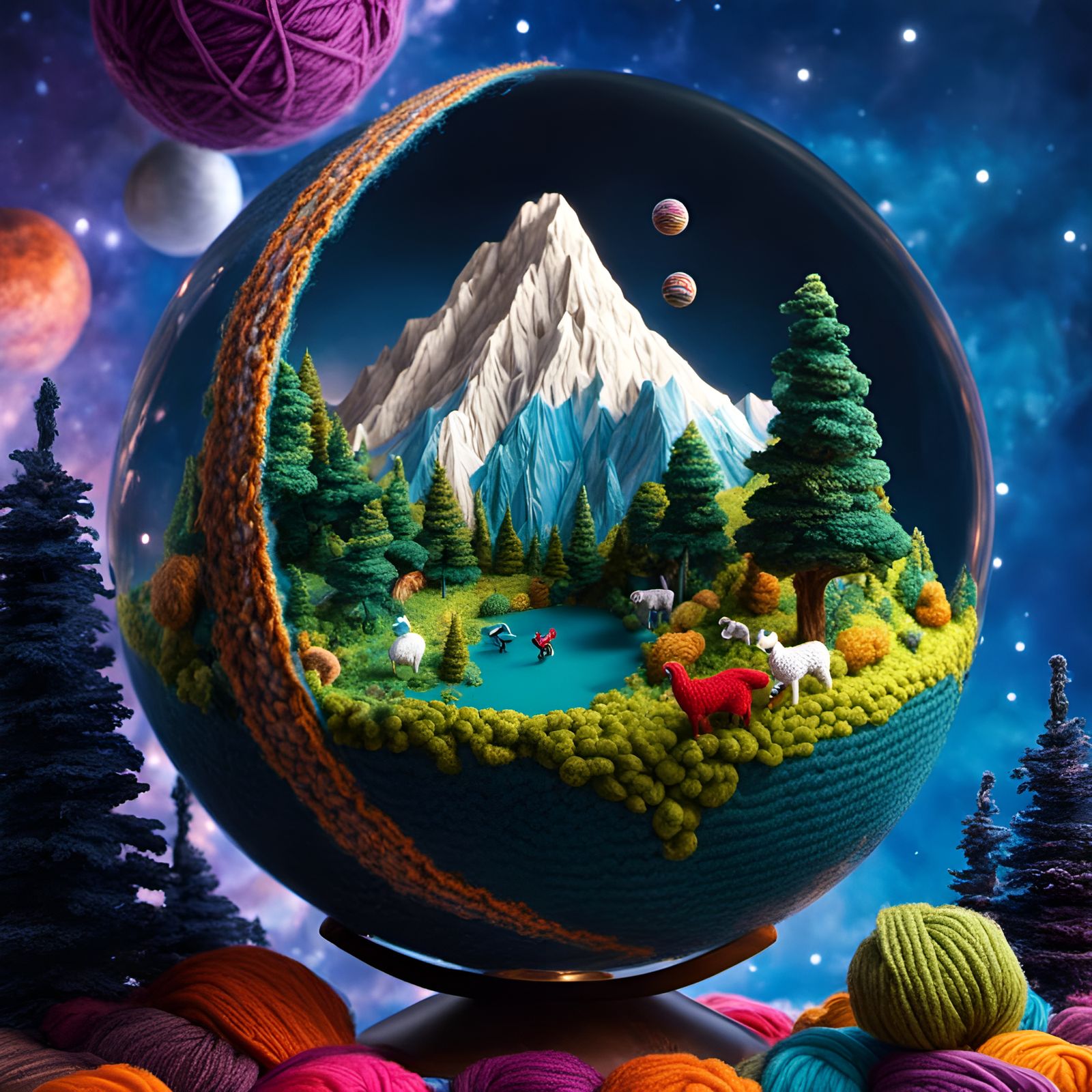 Yarn Ball Planet: A Crochet Craft Masterpiece