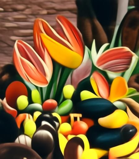 Beautiful tulips of different colors . 
8k resolution 
Henri...