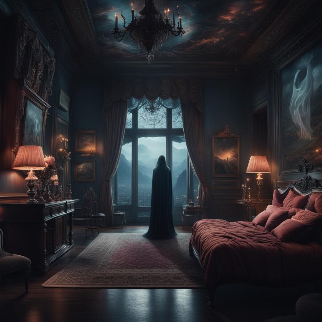 Intimate Moment with a Ghost: Digital Matte Painting