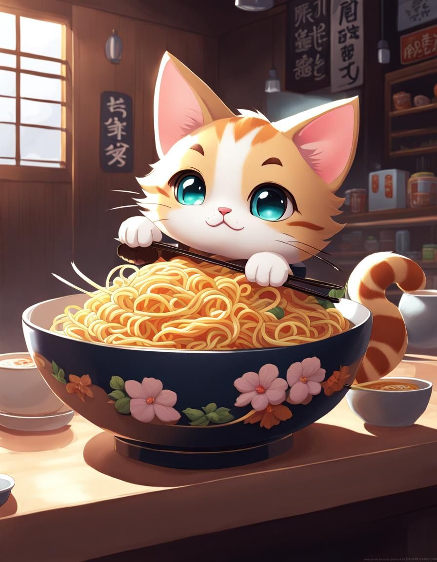 Ramen cat