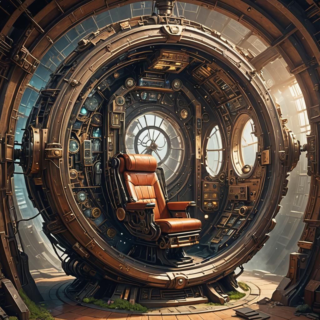 Fantasy Time Machine Ready for Travel