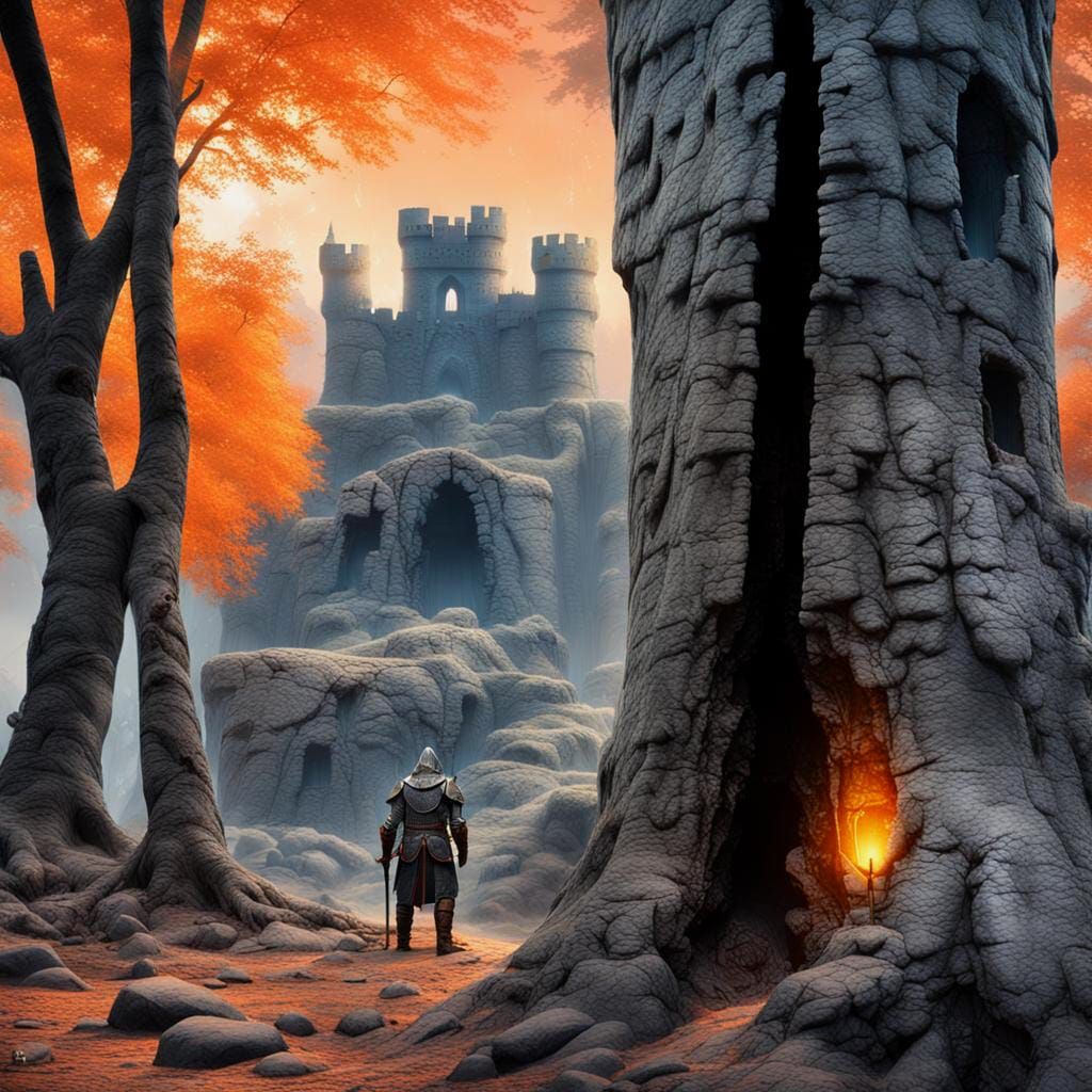 Fantastical Matte Painting with Intricate Detail